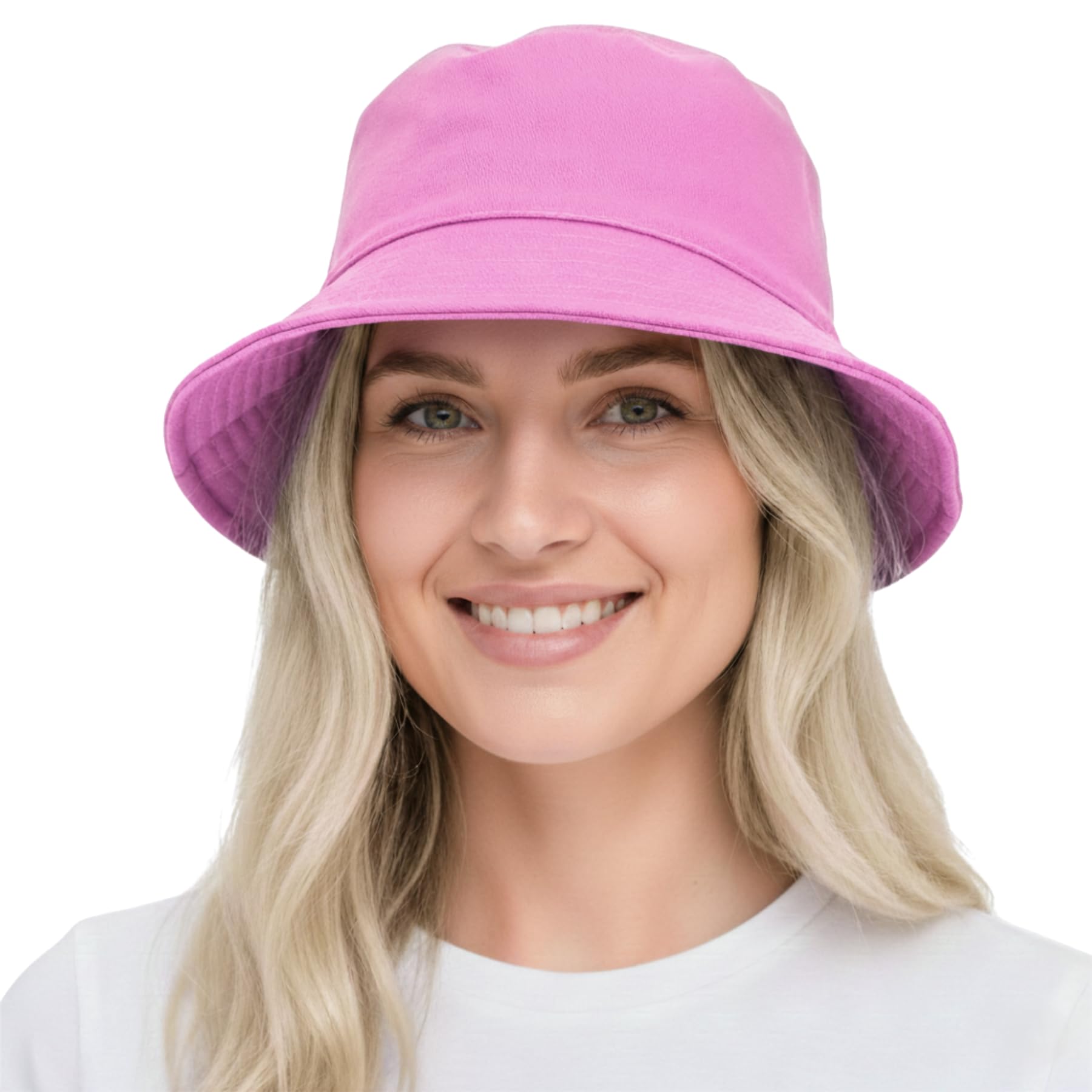 A2z Women's Pink Bucket Hat Summer Foldable - Bucket Hat Az41115 S/M