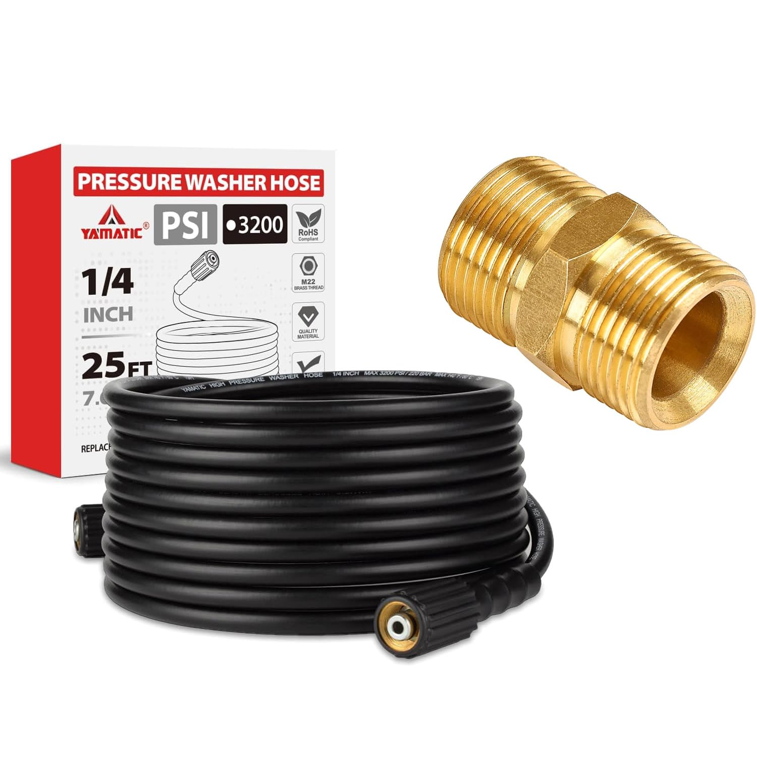 Amazon.com : M22-14 Extension Coupler Pressure Washer Hose Kit
