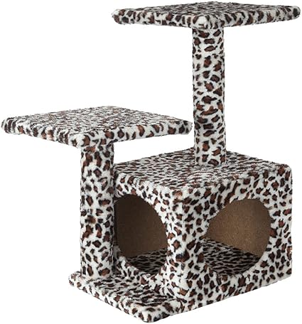 leopard print cat scratching post