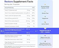 Vista 5 de Cheers Restore Suplemento con DHM + L-Cisteína Siéntete mejor después de beber y apoya tu hígado 12 Dosis Dihidromiritina, Cisteína, Tuna