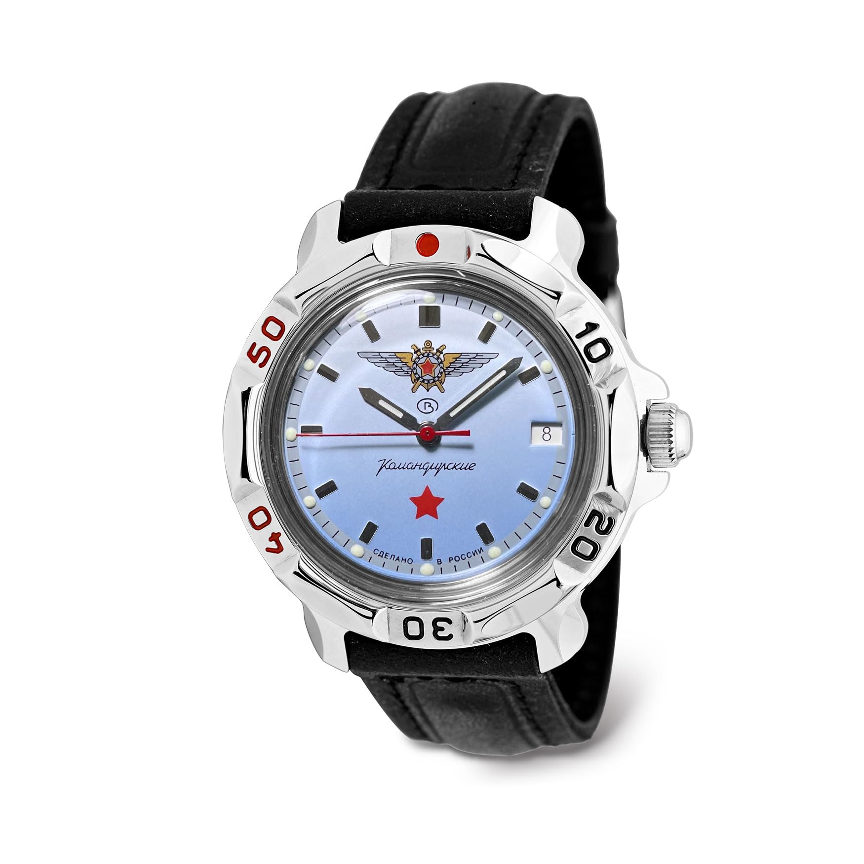 | Komandirskie Air Force Mechanical Hand Wind Wrist Watch | 811290 Leather Band B®