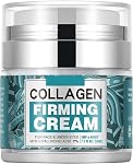 Crème pour visage de collagène avec 7% Acide hyaluronique, Hydratant visage hydratant Crème faciale, Crème de col léger & Lotion de visage de nuit pour les femmes hommes, 50ML