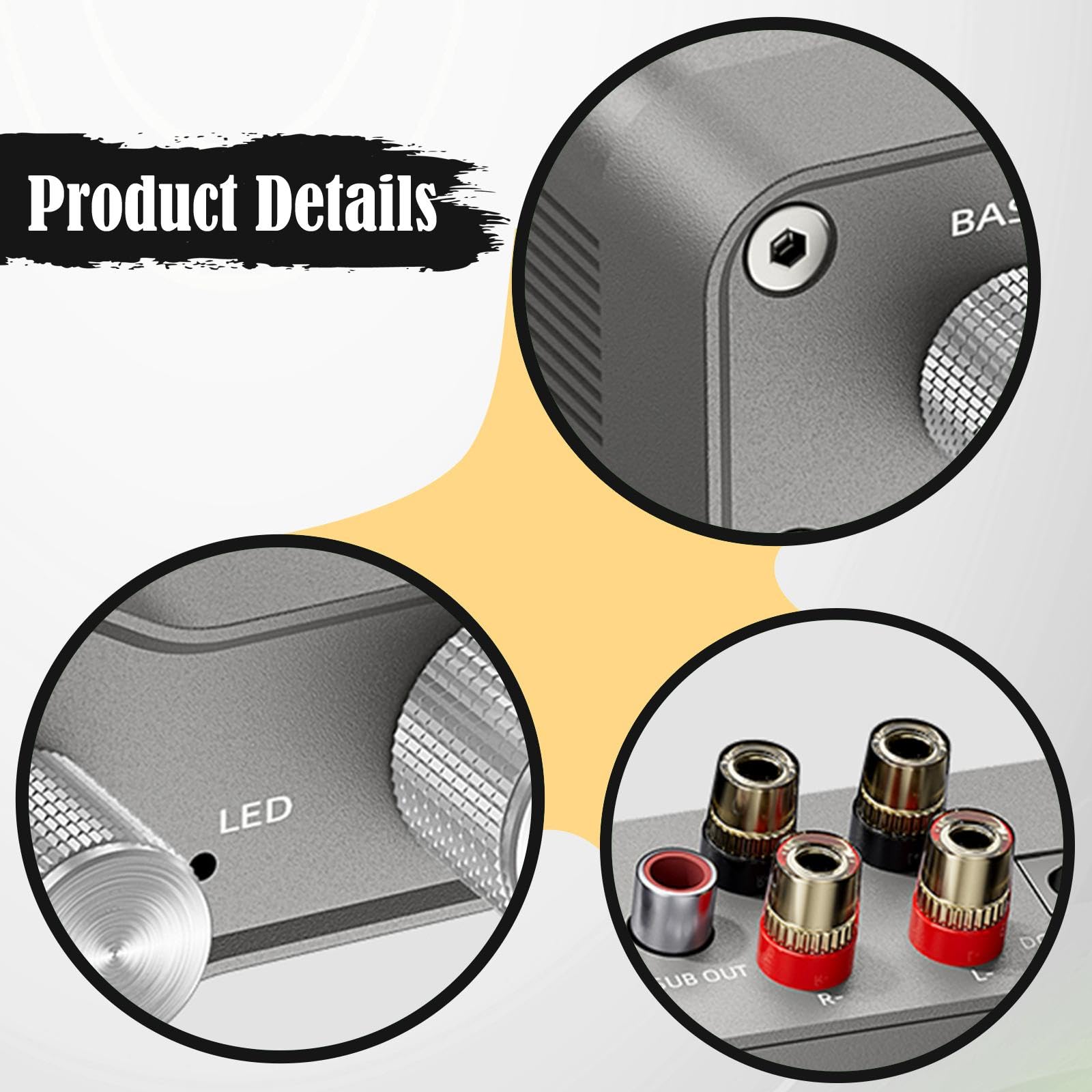 predolo Scheda Amplificatore Digitale 220W+220W per configurazioni Audio, modulo Amplificatore Audio ad Alta Potenza, affidabile, Compatto, Protezione