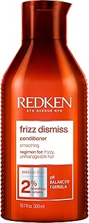 Redken Hair Conditioner,  Frizz Dismiss Conditioner, Anti-Frizz, Humidity Protection, For Frizzy Hair, Moisturize, Detangle and Protect From Frizz, Sulfate Free, With Babassu Oil, 300 ML