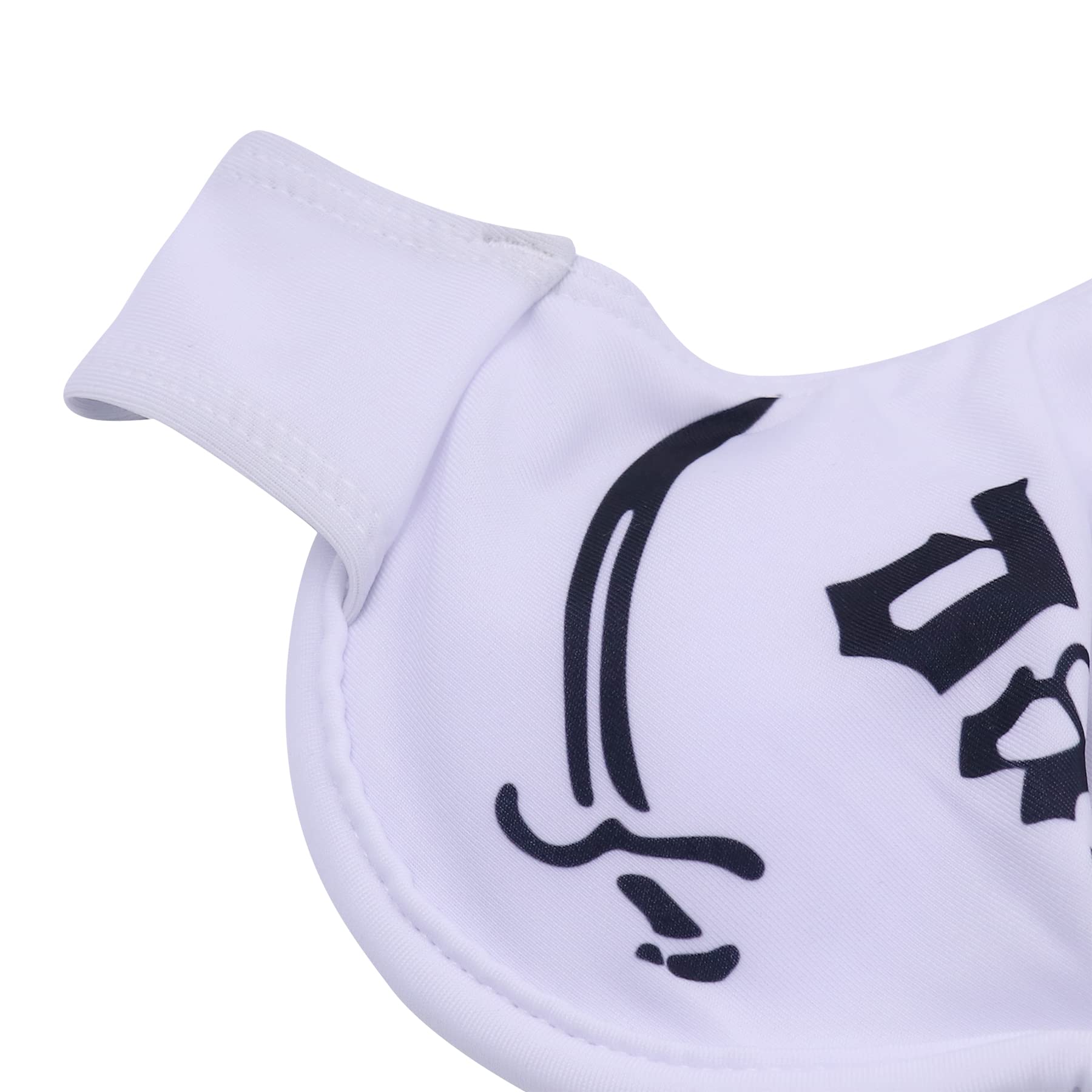 ANKOMINA Women Gothic Skull Letter Printed Two Piece Swimsuit High Cut Triangle Bikini Set for Rave Party Festival Halloween