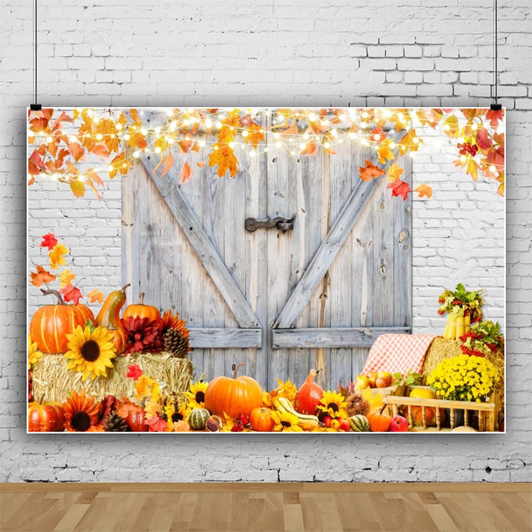 Thanksgiving Banner Happy Thanksgiving Backdrop - 70.8x43.3 Inch Fall ...