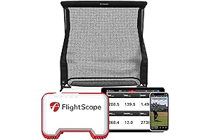 FlightScope Mevo+ Launch Monitor and The Net Return Home Series V2 Golf Net