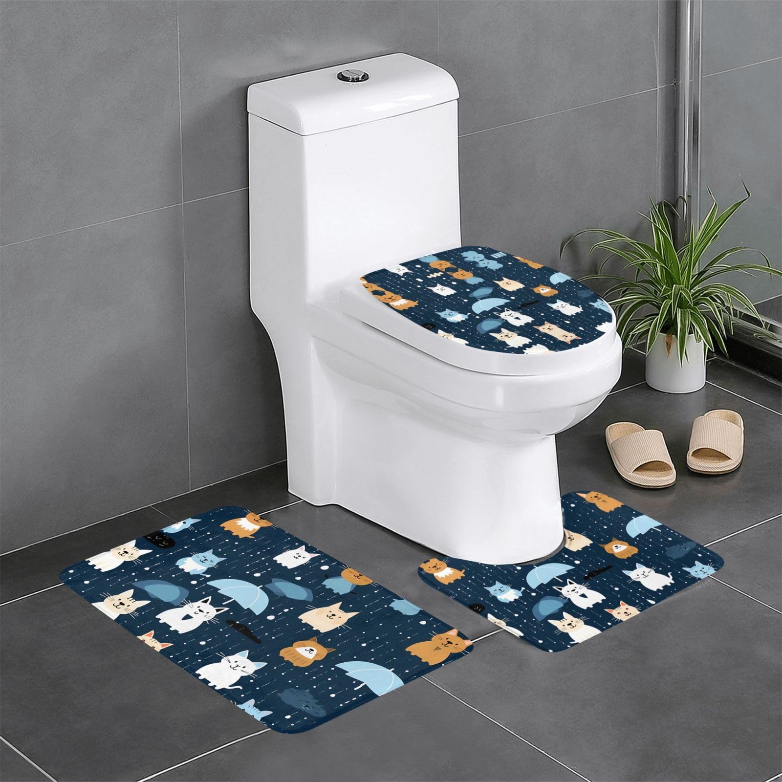 Tapis de salle de bain antidérapants WHJDPP pour éviter les glissades sur sol humide