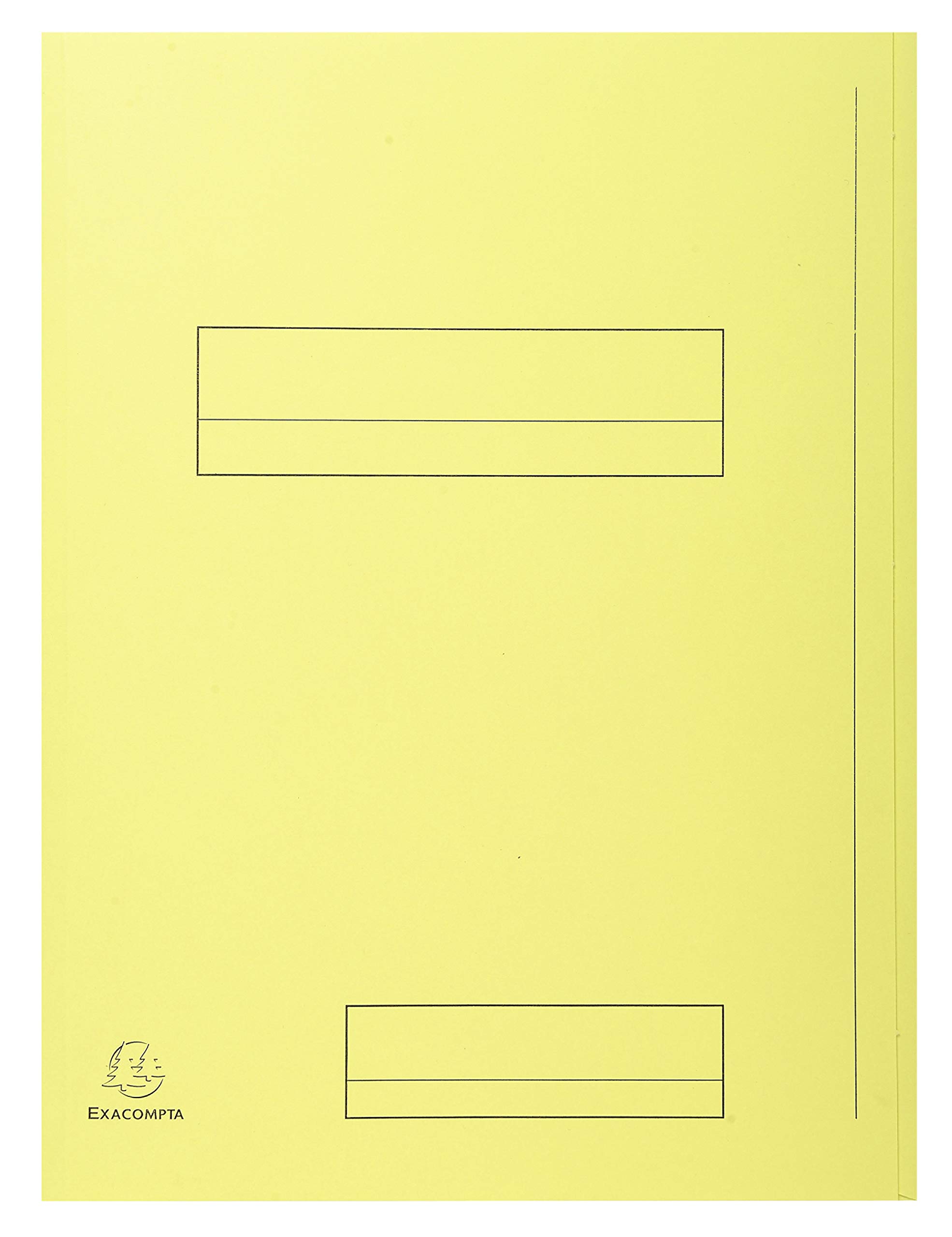 Exacompta - Réf. 335000E - Paquet de 50 chemises rigides imprimées avec 2 rabats SUPER 210 g/m² - couleurs pastel - chemises certifiées PEFC™- dimensions 24 x 32cm pour format A4- 5 couleurs assorties