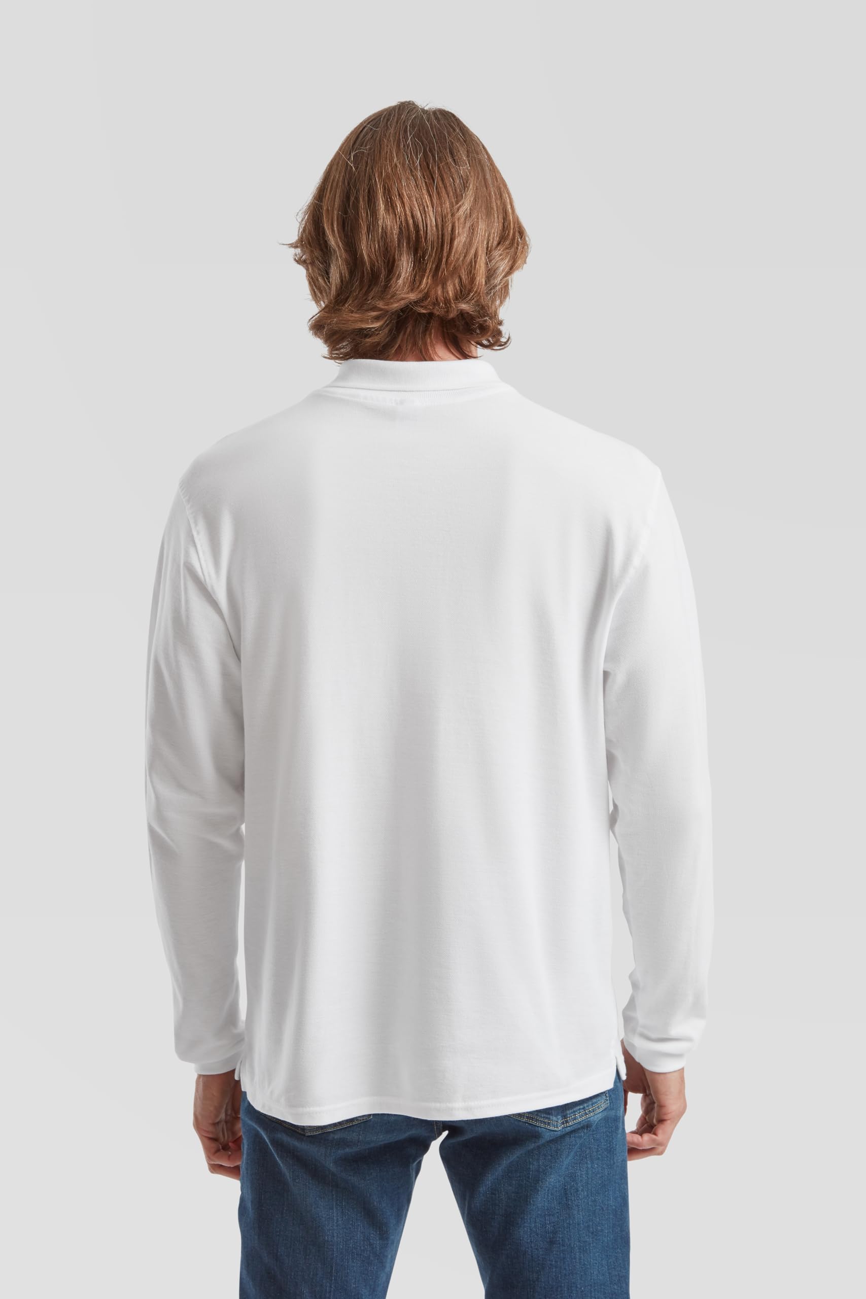 Fruit of the Loom Pack de 3 polos de manga larga | Polo de manga larga para hombre y mujer de algodón + bolsa de tela MyShirt gratis