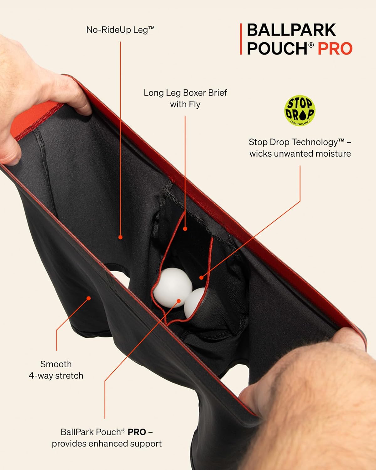 SAXX Underwear Co. Men's Underwear with Pouch Multi Sport Mesh Long Boxer Brief 3Pk - Image 4