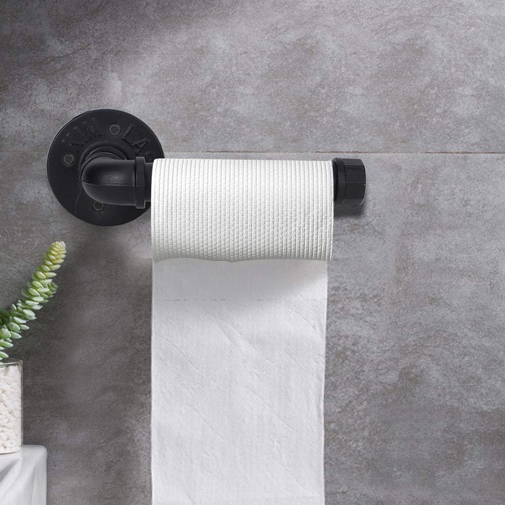 Toilettenpapierhalter Aus Eisen – Wandmontage Mit Retro-Rohrdesign, Auch Als Handtuchhalter Nutzbar