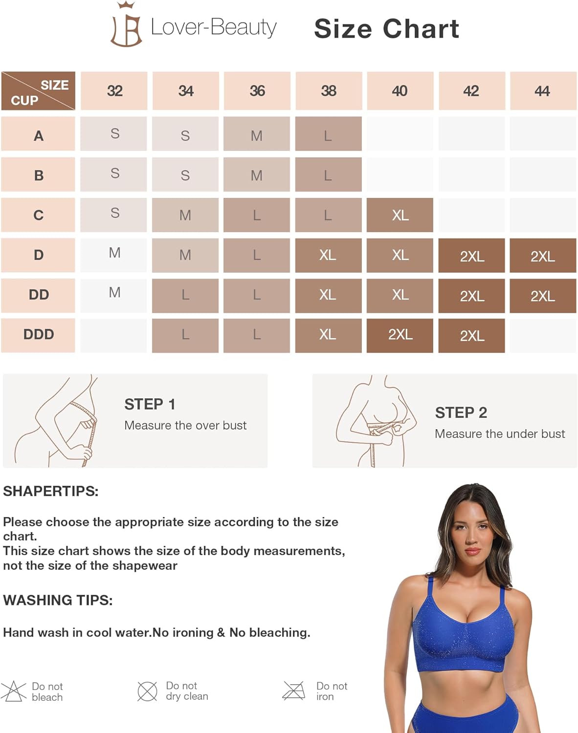 Lover-Beauty Wireless Bras for Women Deep V Neck Sexy Bralettes Full Coverage Push Up Bra - Image 7