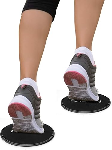 Miniatura 7 de Deslizadores de núcleo, discos deslizantes de ejercicio de doble cara para uso en alfombras y suelos de madera dura, aparato de fitness ligero y
