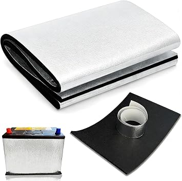 40"x7" Universal Car Battery Insulation Blanket Kit Upgraded 5mm Thickness