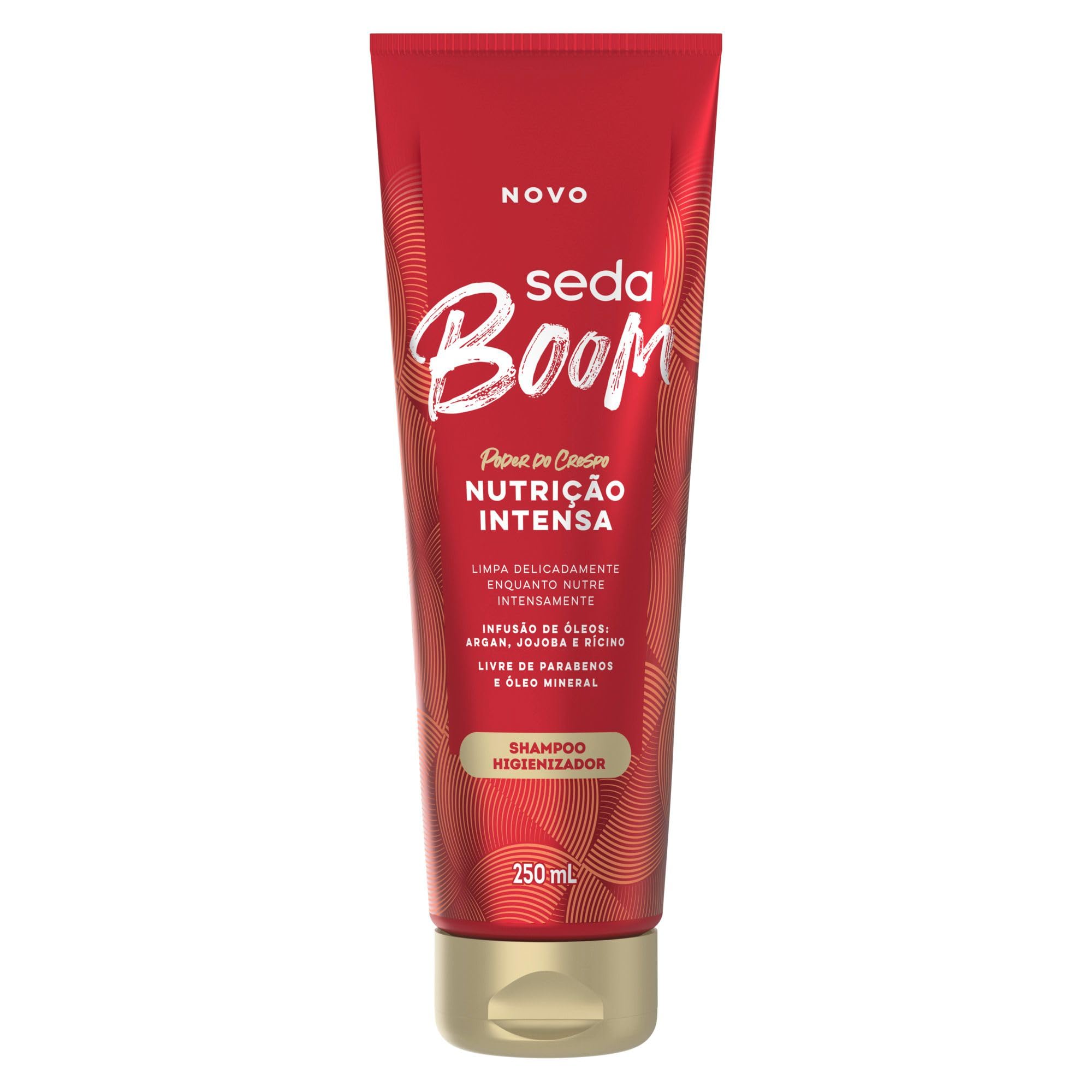 Shampoo Seda Boom Nutrição Intensa 250ml em fundo branco