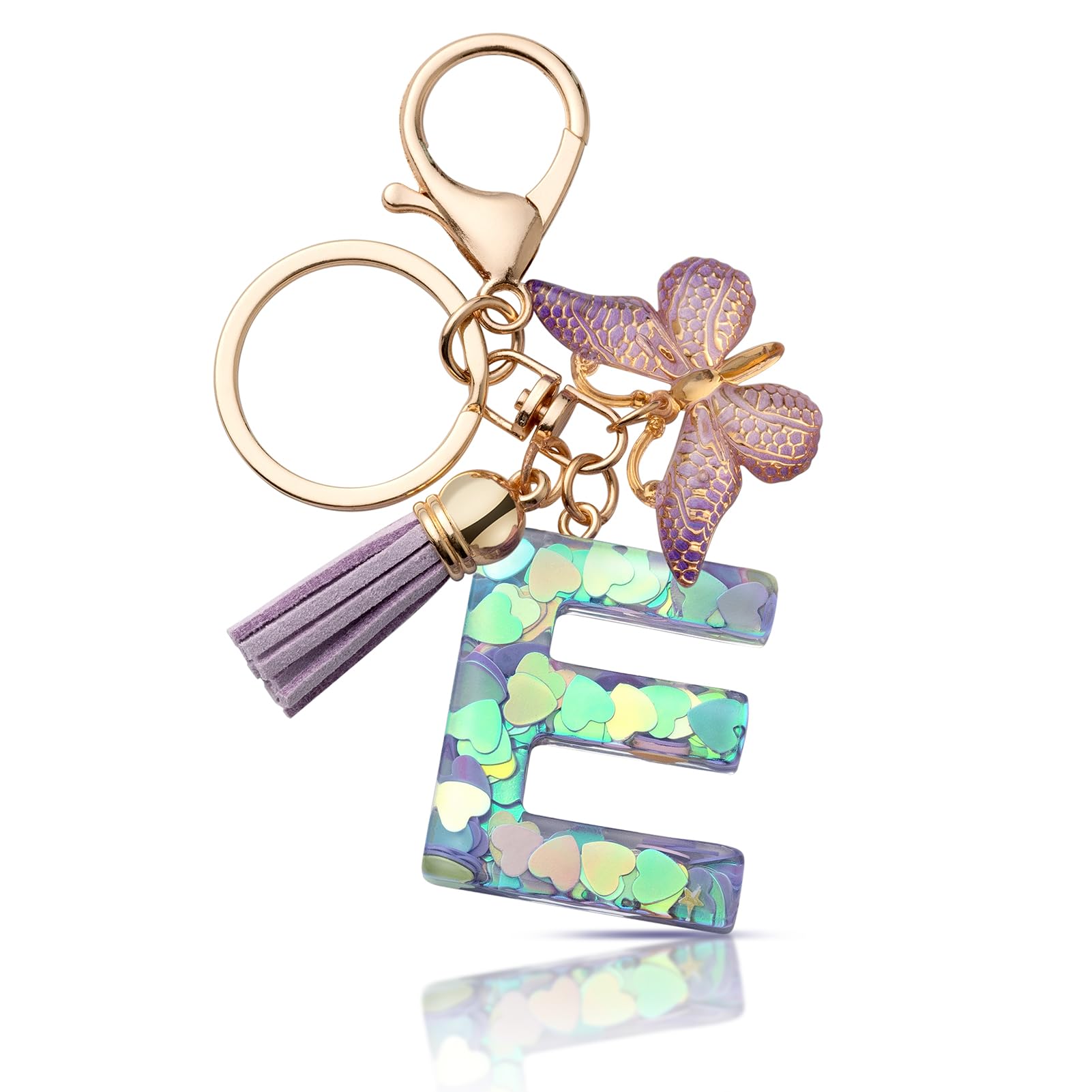 CHUQING Schlüsselanhänger Buchstabe Mädchen Schlüsselanhänger mit Anfangsbuchstaben Anhänger Schlüssel Letter Keychain für Frauen Damen