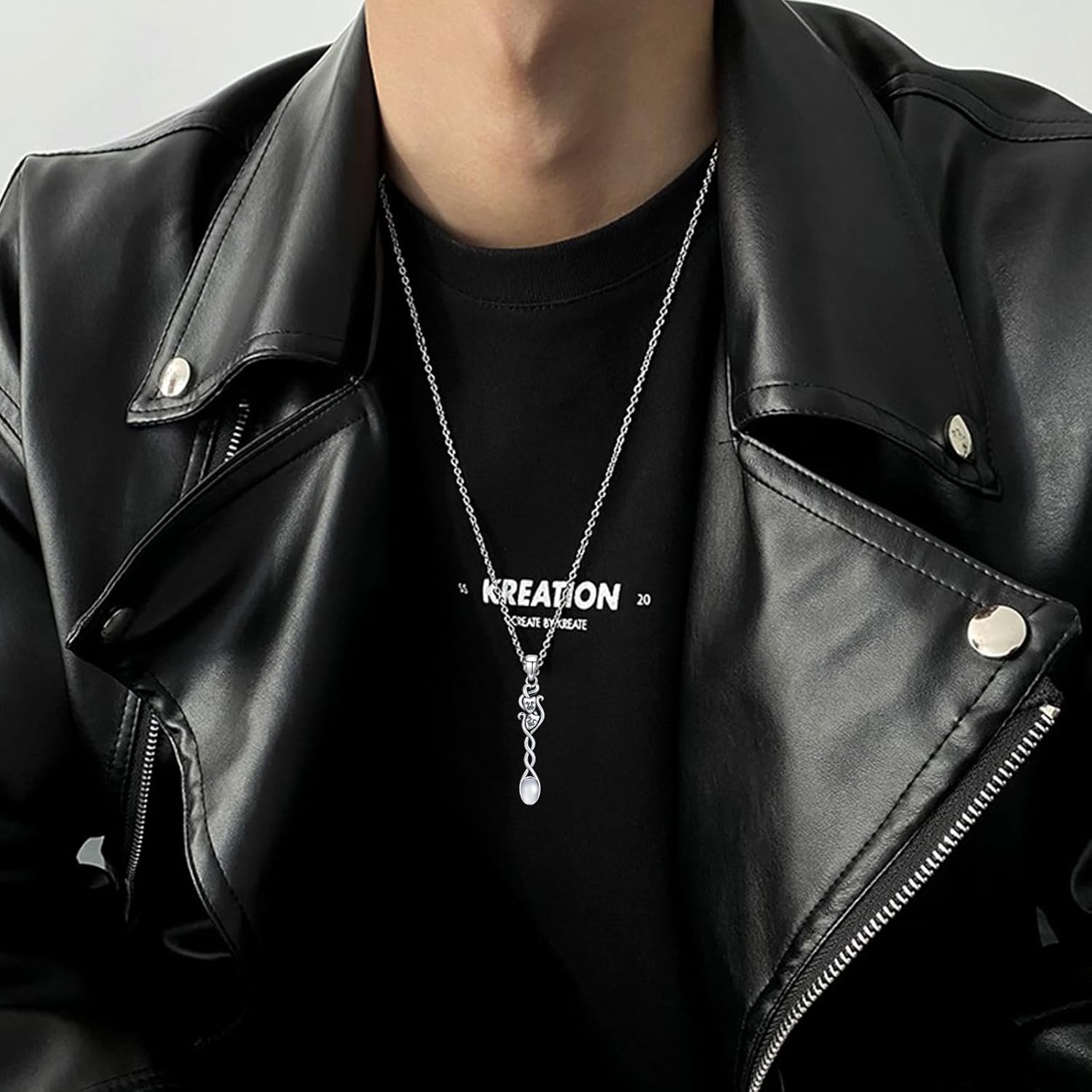 PELOVNY Spoon Necklace 925 Sterling Silver Comedy and Tragedy Masks Necklace Mini Spoon Pendant Dramatic Jewelry Theater Gifts for Men Women Drama Teacher Students Actors - Image 3