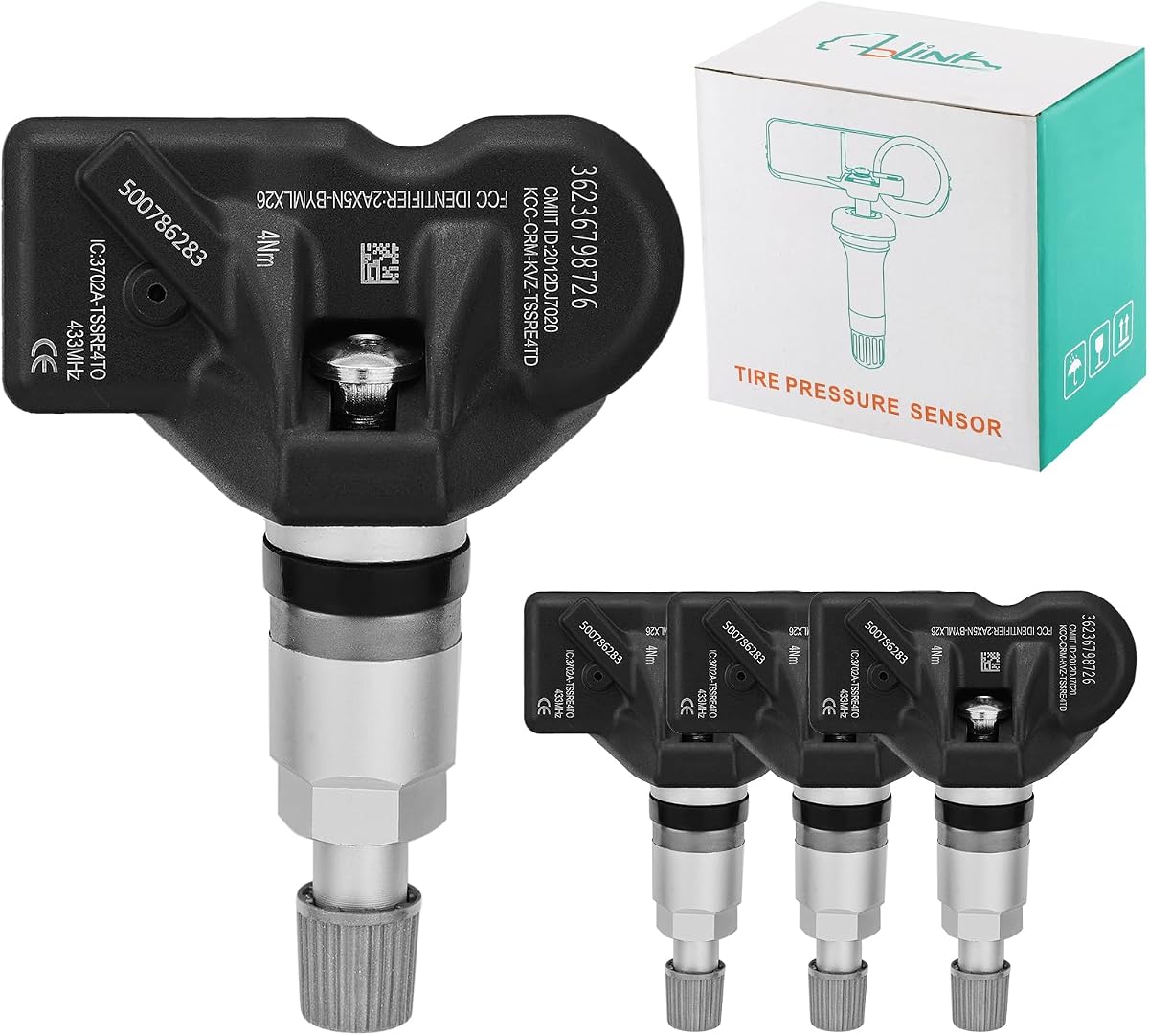 36236798726 Tire Pressure Sensor TPMS 433MHZ for BMW 328i 335i X3 X5 | 128i 135i 525i 528i 530i 535I 550i 650i 750i M3 M5 M6 X6 Z4 Mini Cooper 06-10,For Bentley Continental,For Aston Martin DB9