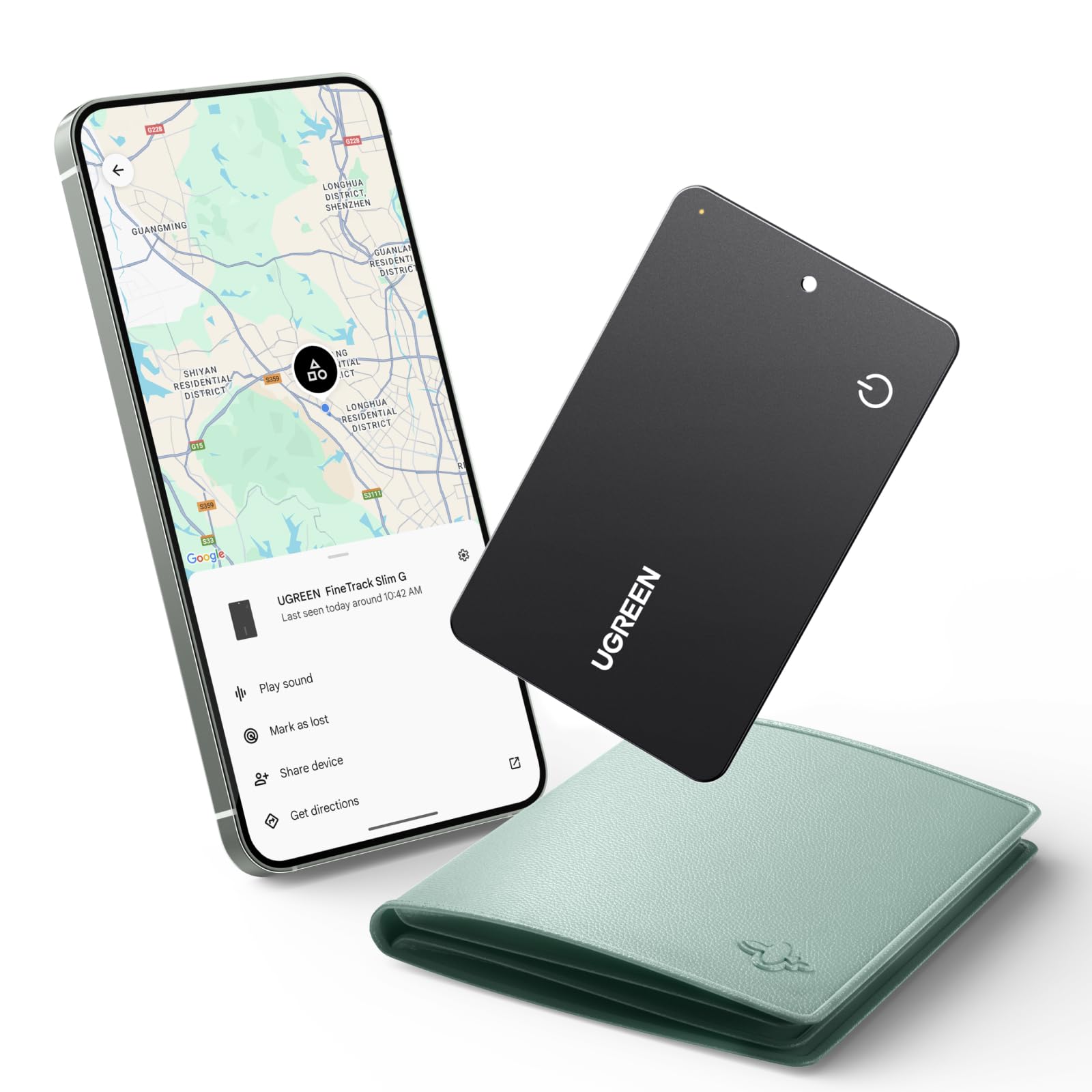 UGREEN FineTrack Slim G et FineTrack G Smart Tag Traceur Fonctionne avec Find Hub Android Uniquement