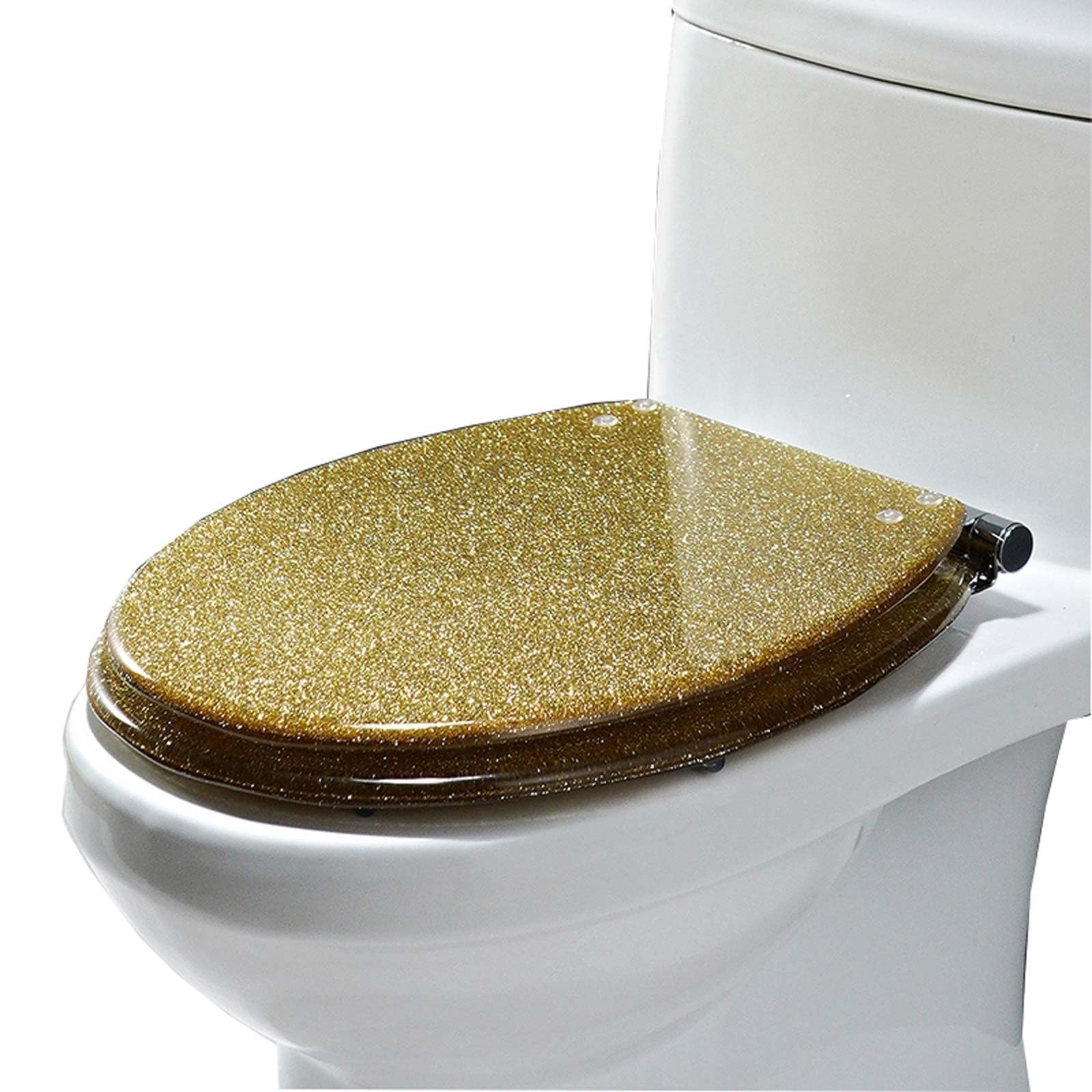 Dxpsxjl Gold Standard Soft Close Toilet Seat With Quick Release, 360 Adjustable Hinges, Easy To Install Clean, Quick, Standard, Seat, Release, 360, Soft, Toilet, Close, Lightweight