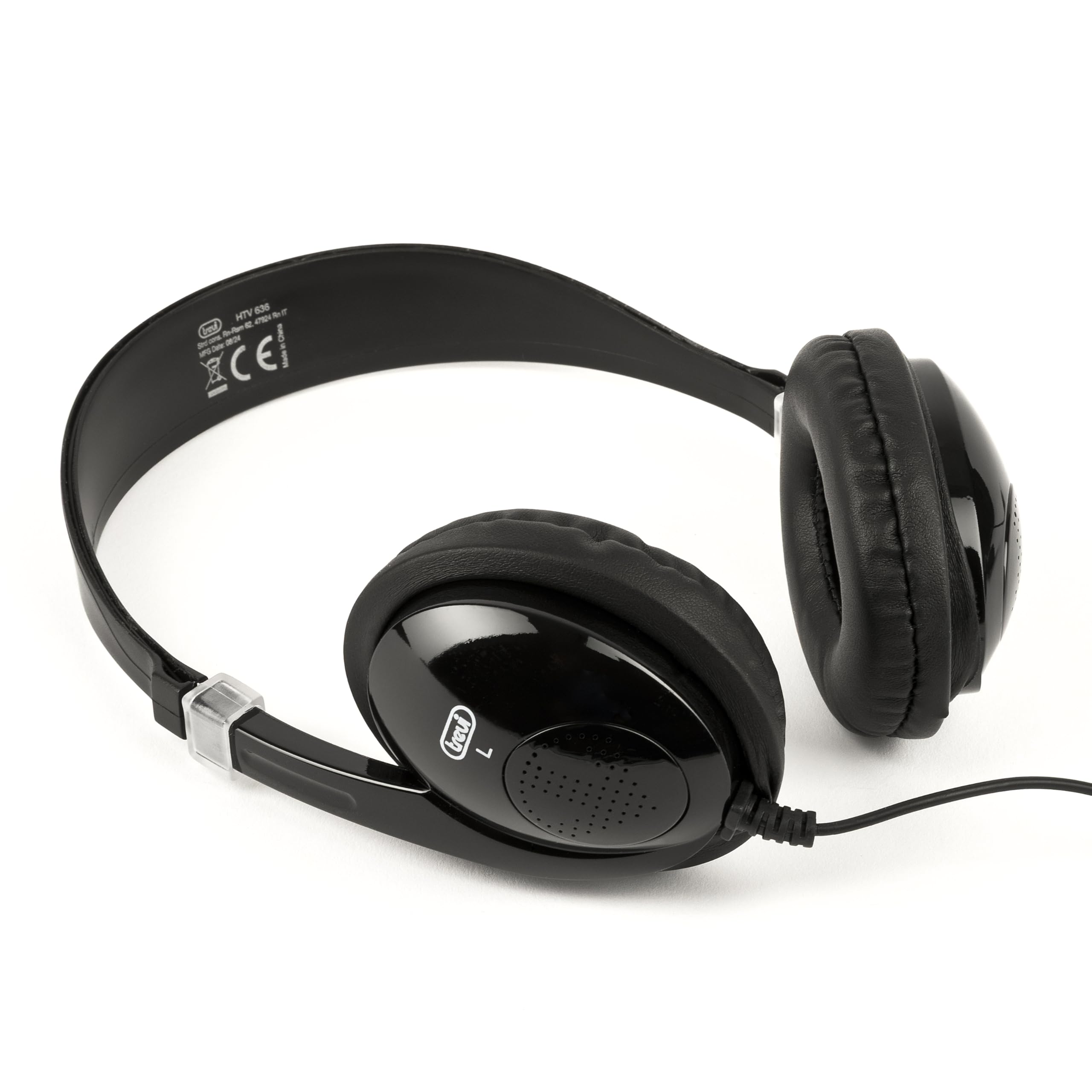 Trevi HTV 636 Cuffie Over-Ear per TV, Cavo 5m, Leggere, Controllo Volume