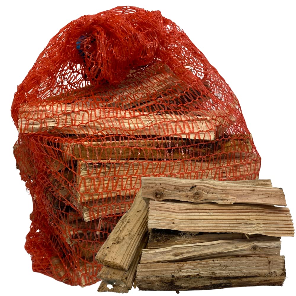 Legnetta Accendifuoco 100% Abete, Secca e Pronta all'uso, Legna Ecologica da Ardere per Camini, Stufe e Barbecue, Sacco 3 Kg (4 Sacchi, 12 Kg)