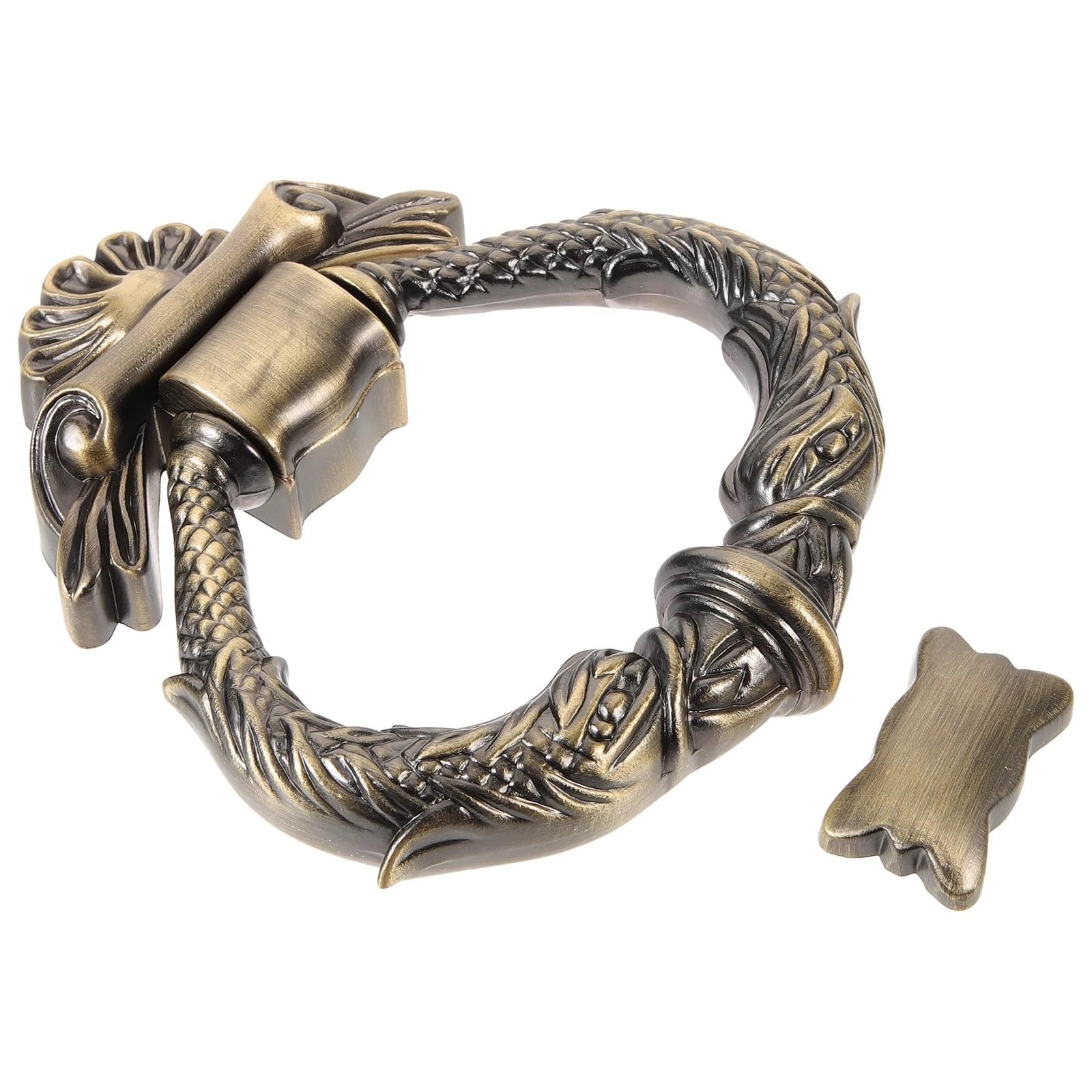 2pcs Vintage Metal Door Knockers Zinc Alloy Decorative Front Gate Handles for Hotel Entrance Hardware Knocker Durable Smooth