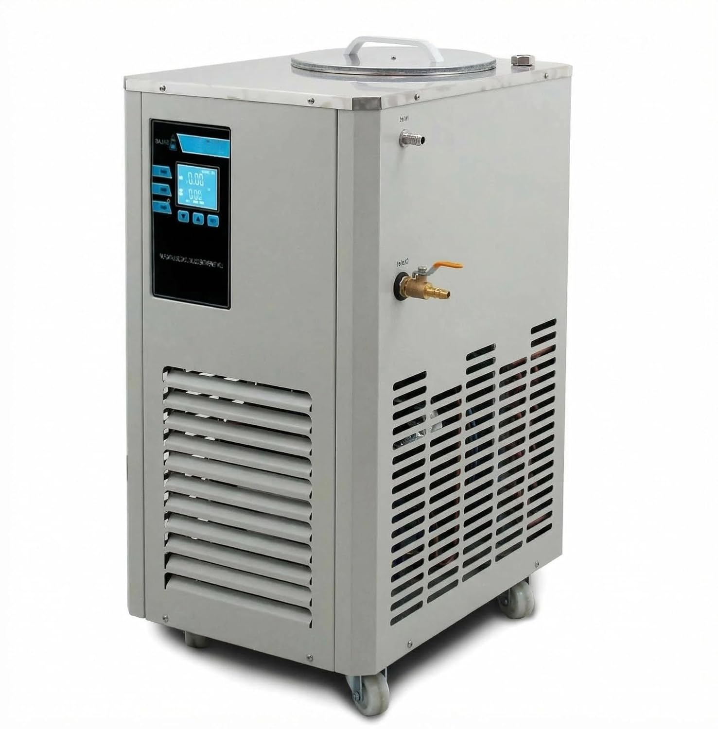 5L -40℃ Low Temperature Cooling Circulating Pump, Stainless Steel Lab Chiller with Digital PID Control, ±0.5℃ Accuracy, for Rotary Evaporators, Chemical & Pharmaceutical Labs