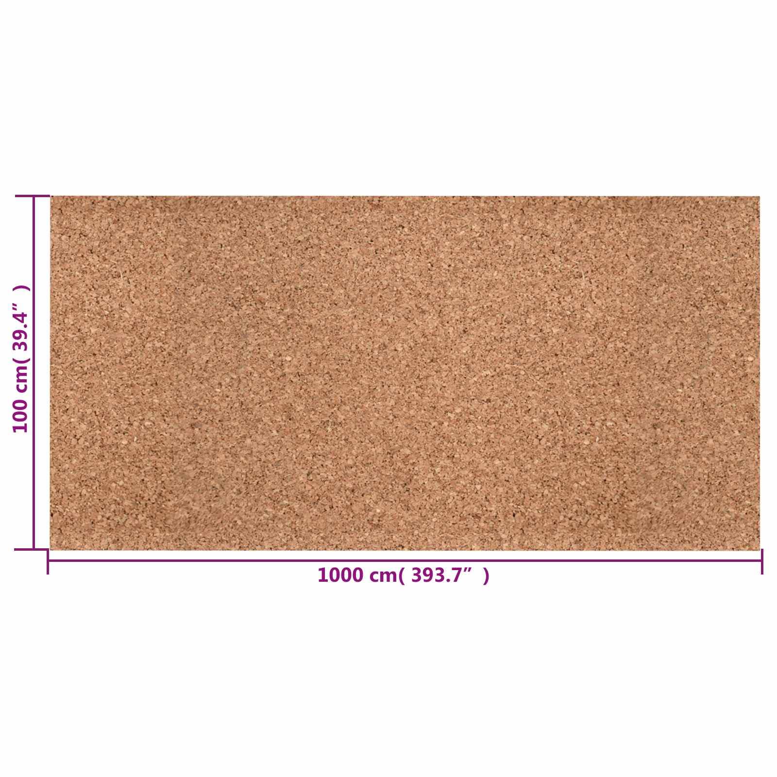 Korkrolle 10m x 100cm x 5mm, Wandkork für Pinnwand, Schallisolierung und Raumgestaltung, ökologische Dämmrolle für Wohnraum