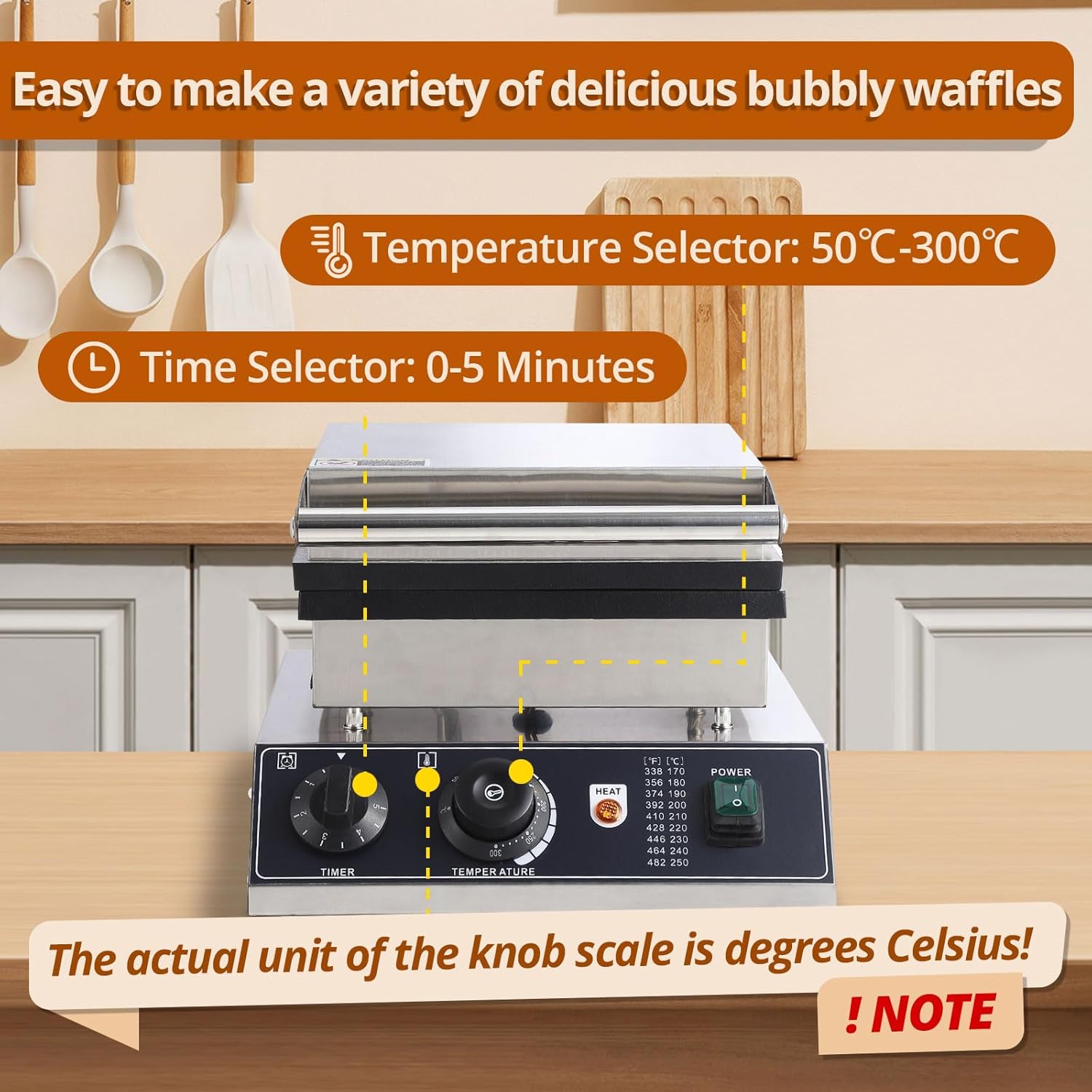 Muffin & Pancake Maker Features a Wide Temperature and Time Range