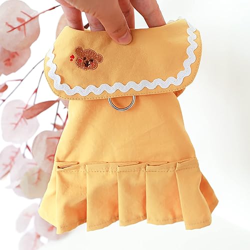 Miniatura 6 de Ropa para perros pequeños, vestidos de perro para niña, lindo vestido de princesa con lazo, ropa para mascotas, vacaciones, invierno, trajes de