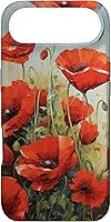 Vista 27 de Funda para iPhone 16 Red Poppies Flowers In A Field