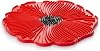 Charles Viancin Silicone Round Trivet, Red Poppy Design - Heat Resistant, Food Safe, Dishwasher & Microwave Safe, 6 inches - Adds Style to Your Table