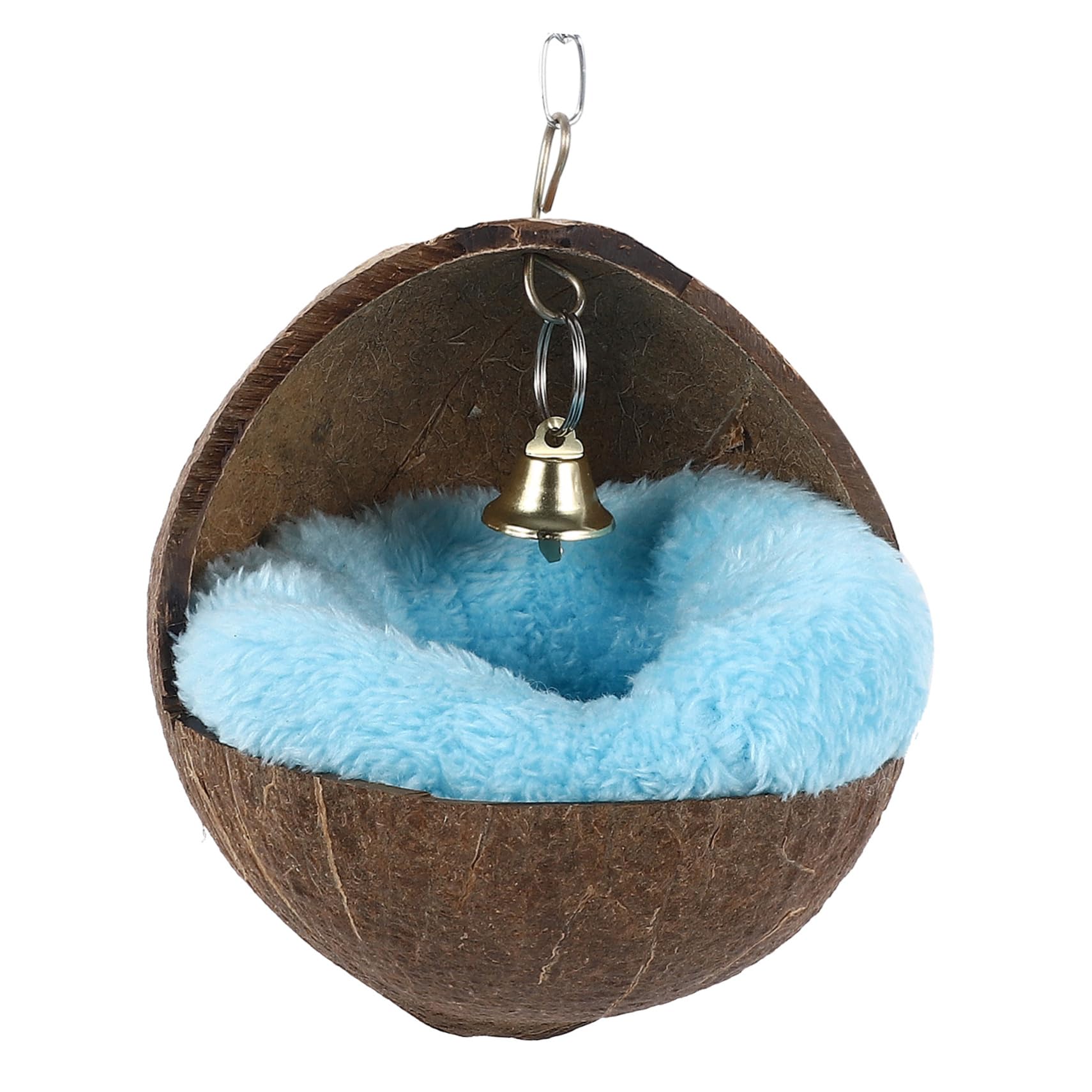 Yardwe 2stücke Coconut Shell Nest Cushion Für Hamster Meerschweinchen Und Ähnliche Kleine Tiere Beheizbares Schlafbett Natürlicher Kokosnuss Zufällige Farben Für Käfige Und