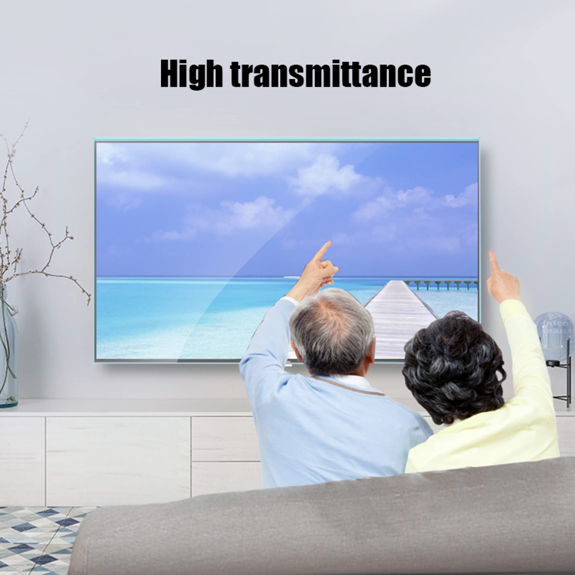 Pellicola protettiva opaca antiriflesso per schermo TV anti luce blu/filtro schermo ultra trasparente per alleviare l'affaticamento degli occhi adatto per monitor LCD/TV e PC/Mac/A / 32 Inches 698x