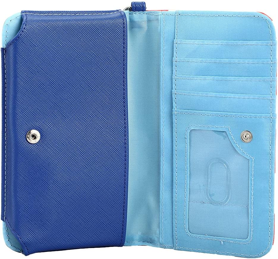 Bioworld The Stitch And Flowers Screen Printed Tech Wallet Wristlet - Image 3