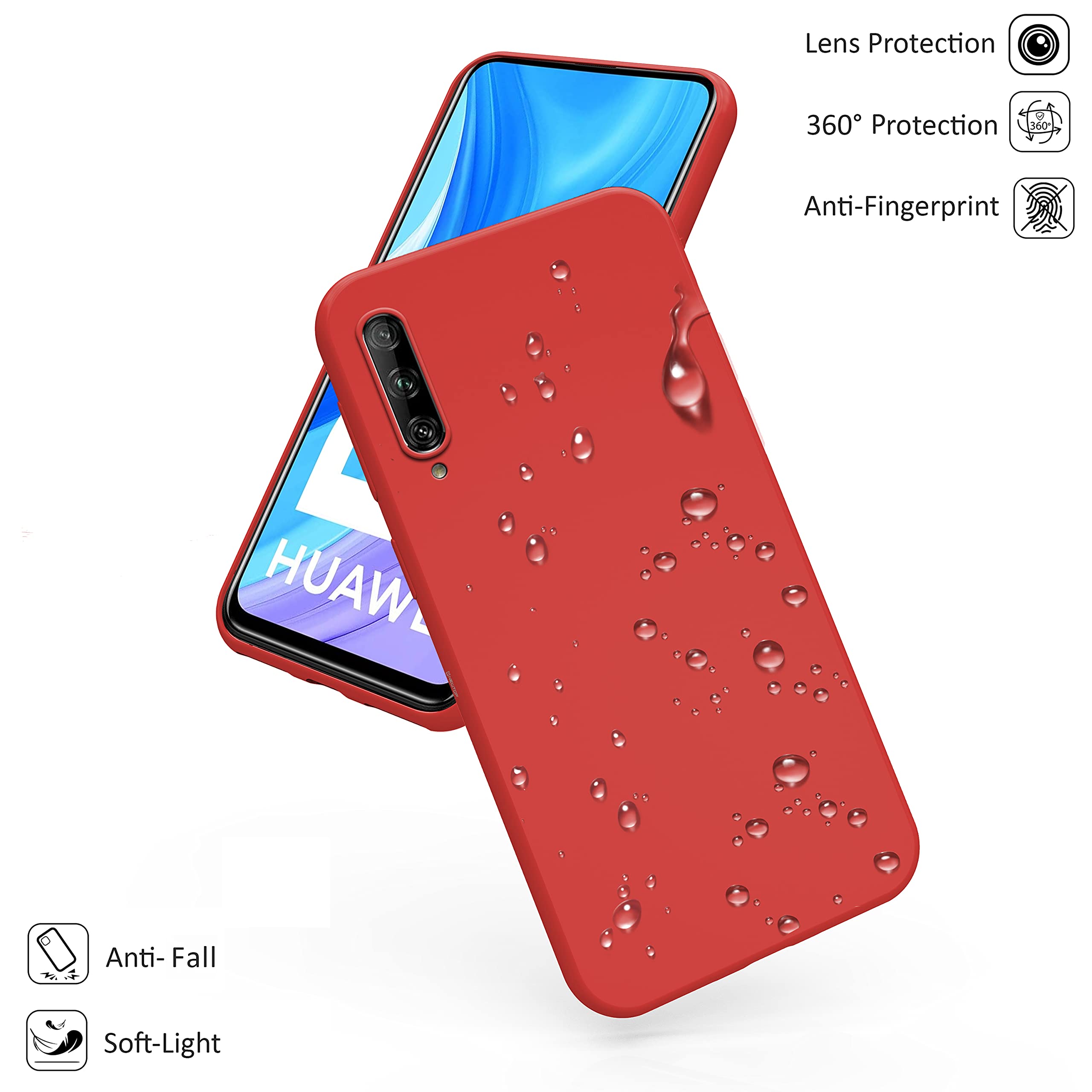 N NEWTOP Cover TPU Morbida E Sottile Per Huawei P Smart Plus 2019 - Colore Nero