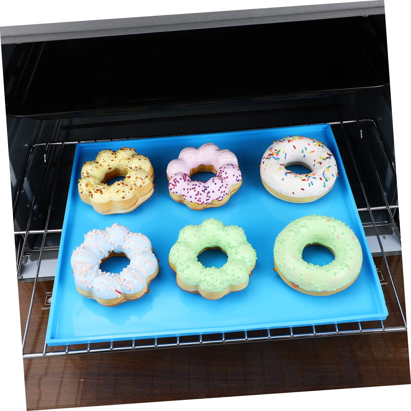 Silikon Backmatte mit Erhöhtem Rand und Spatel Antihaftbeschichtet Hitzebeständig von 50 °c bis 250 °c für Backofen