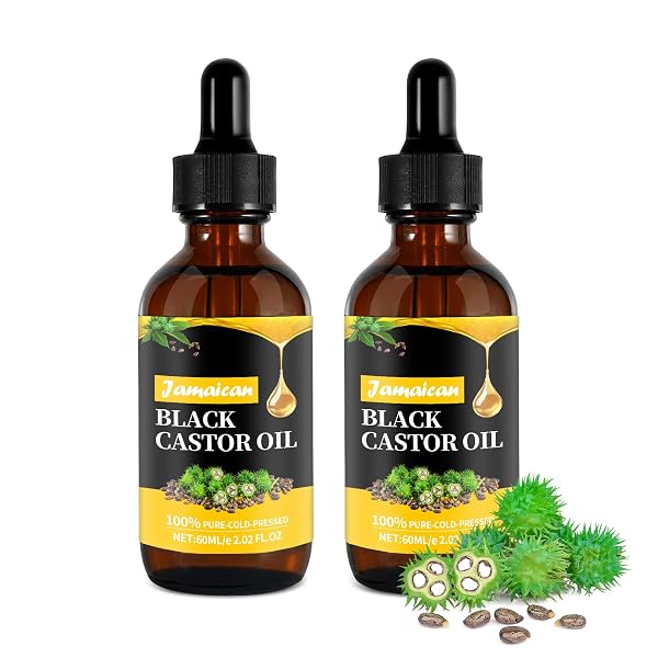 2 Packs Jamaican Black Castor Oil, 100% Pure and Organic, 4.04 FL Oz