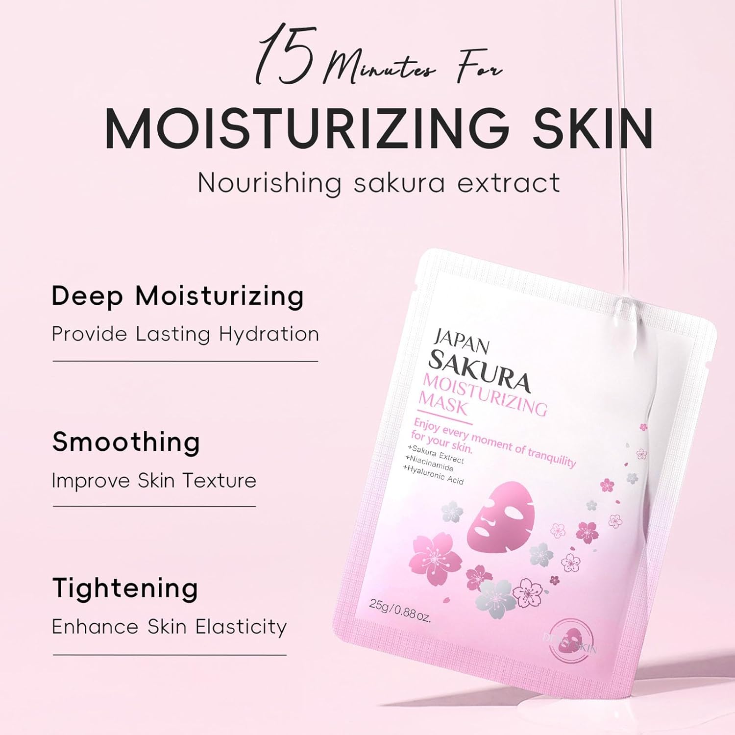 INSEEK Sakura Skin Care Set, Skincare Gifts For Women Teen Girls, Sakura Extract Complete Skincare Routine Set for Clean, Deeply Moisturize and Repair, Improve Skin Elasticity, Reduce Fine Lines - Image 6