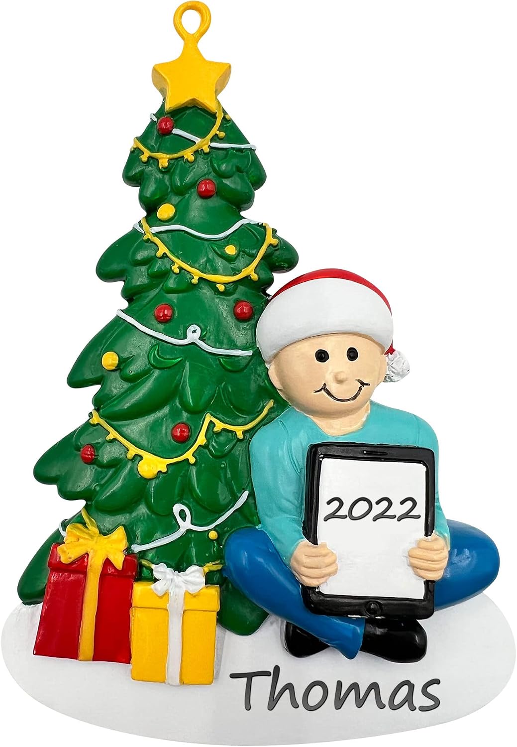 Personalized Touch Tablet Christmas Ornament Boy - Smart Tablet Ornament