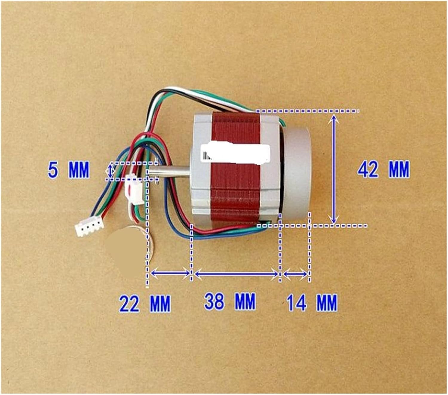 42BYG Stepper Motor with Encoder Feedback 0.5N/m 0.8A 1.8 Degrees 42 Stepper Motor (6.5)