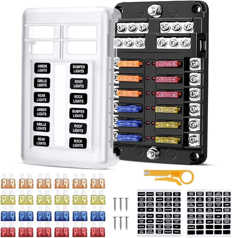 Scatola Portafusibili A Lama A 4 Vie Per Circui ... - Grandado - Foto 6