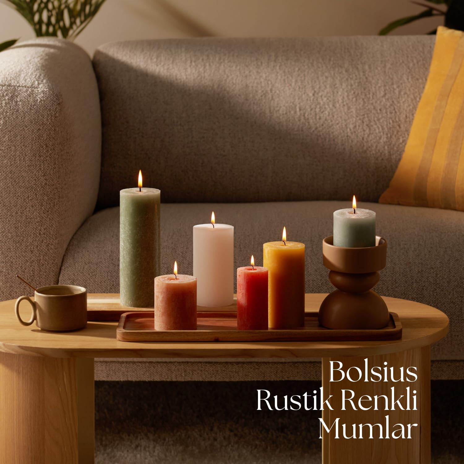 BOLSIUS Bougie Pilier Rouge Velours Rustique Brillant 13 Cm X 7 Cm