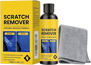 Automatisk restaurering skrapborttagare 100 ml med trasa | Reparationsagent för automatisk reparation av karosserier utomhus lastbilar SUV husbilar tar bort splitter sprickor