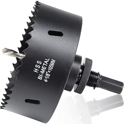 Vista 302 de Sierra perforadora de 2 3/4" (70 mm) para madera y plástico, broca de núcleo de cortador de agujeros bimetálico HSS para paneles de yeso, tableros