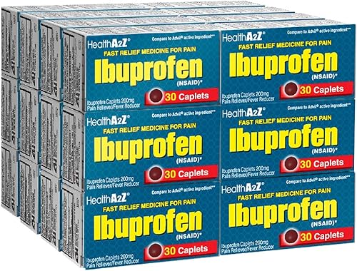 HealthA2Z tabletas de ibuprofeno 200 mg, 24 paquetes de 30 tabletas (720 tabletas en total), paquete de valor