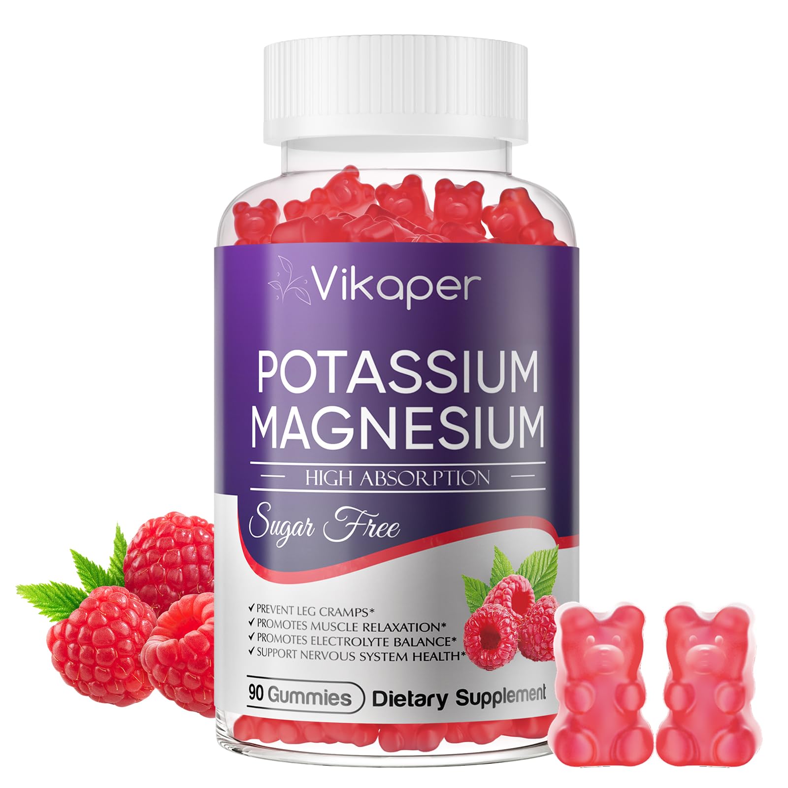 VIKAPER Potassium Magnesium Gummies 1200 mg