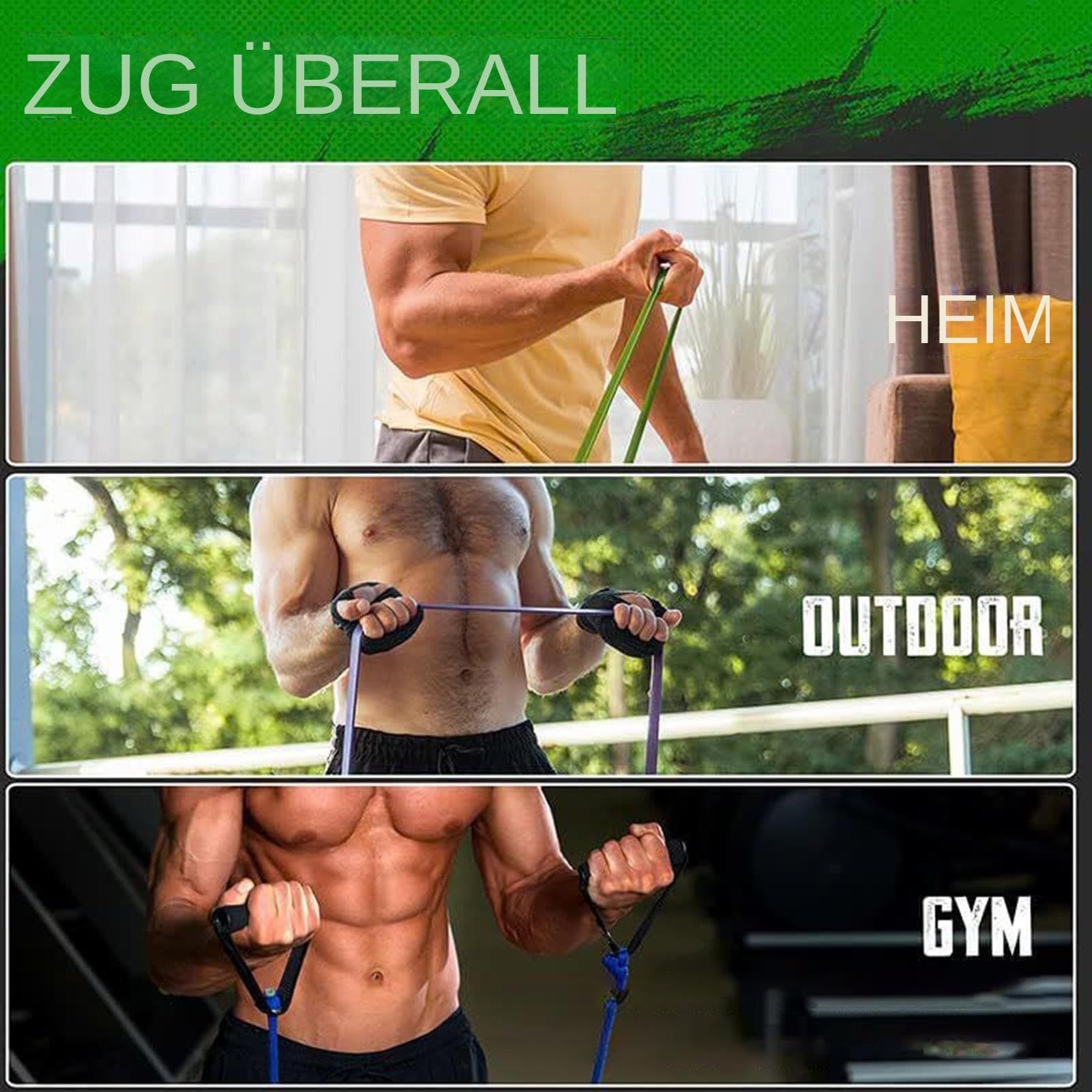 Stopa oporu z drewna – taśma do ćwiczeń do fitnessu w domu | wytrzymała deska treningowa z antypoślizgową powierzchnią, do treningu siłowego, rozciągliwego i elastycznego, 23,62 x 1